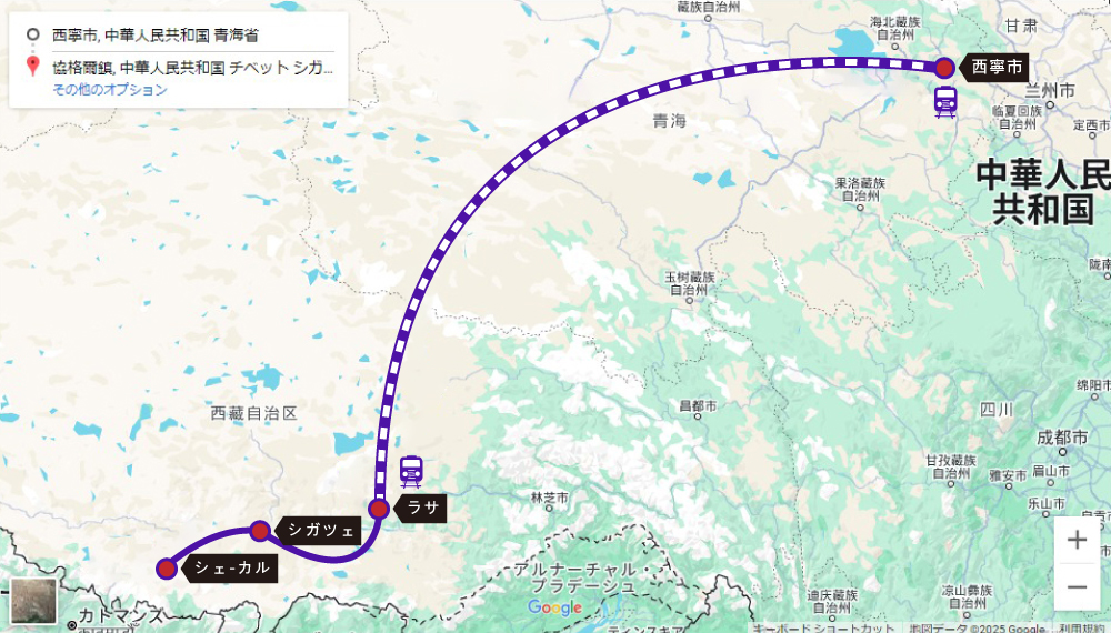 チベットMAP